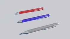 Model Set of 3 Pens 3D Model