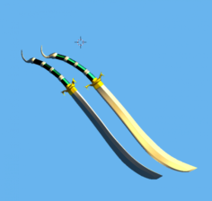 Double sword 3D Model