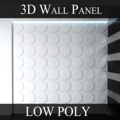 3D Wall Panel – LOW POLY – Ellipses 3D Model