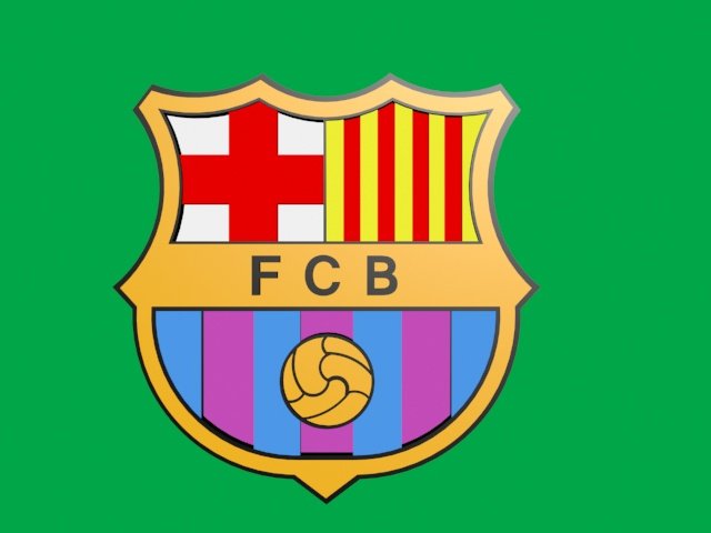 Barcelona FC 3d Logo or Badge 3D Model