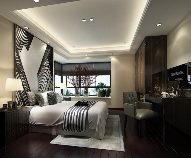 Beautifully stylish and luxurious bedrooms 45 3D Model