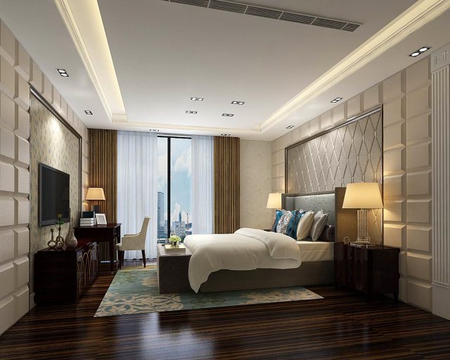 Beautifully stylish and luxurious bedrooms 60 3D Model