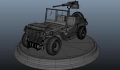 Army Jeep 3D Model