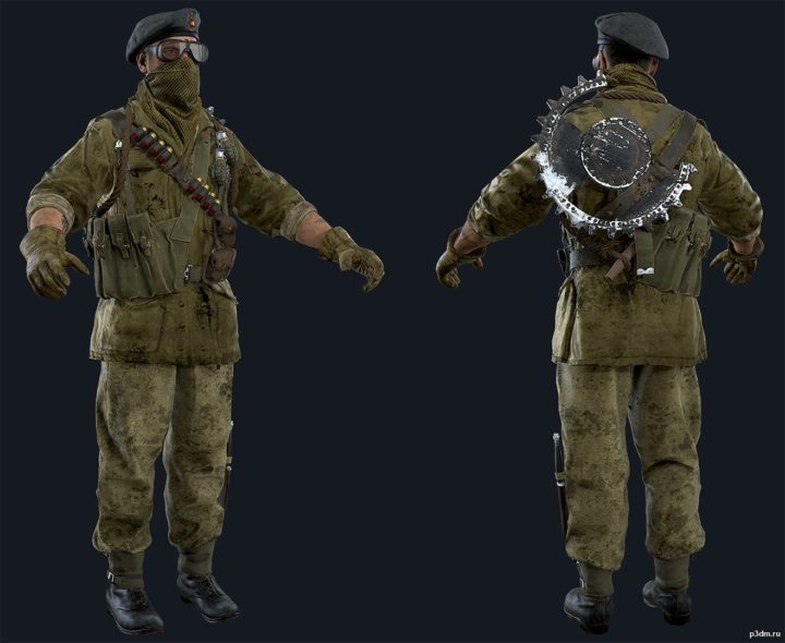 Quartermaster Blitzkrieg Carver Butcher 3D Model