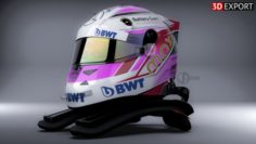 Racing helmet Schuberth SF2 pro Maximilian Gunther texture 3D Model