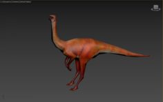 3D extreme wild model of dinosaur 3D Model