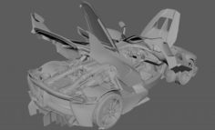 Car 2016 Ferrari FXX K model 3D Model