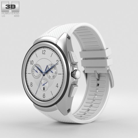 LG Watch Urbane 2nd Edition Luxe White 3D Model