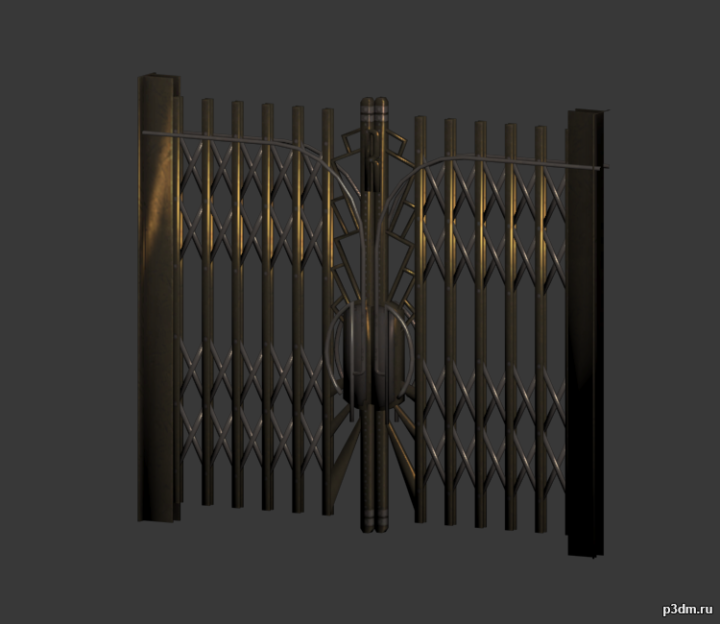 Security Gate 3D Model