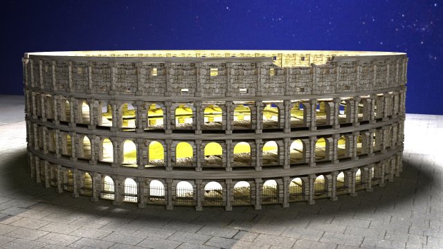 Roma Coliseum 3D Model