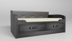 Ergonomic Modern Bed 3D Model