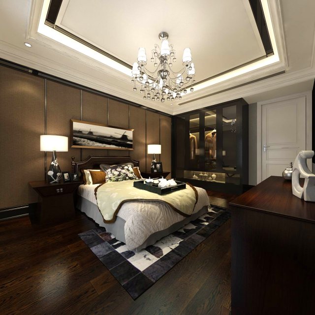 Beautifully stylish and luxurious bedrooms 116 3D Model