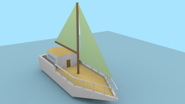 Sail boat 3D Model