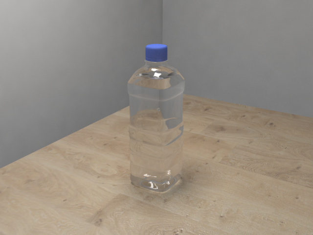 PET water bottlefullempty 3D Model