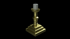 Church Candle V2 3D Model