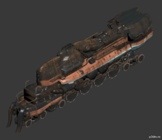 Steam Loco 3D Model