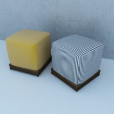 Traditional Moroccan Seat 3D Model