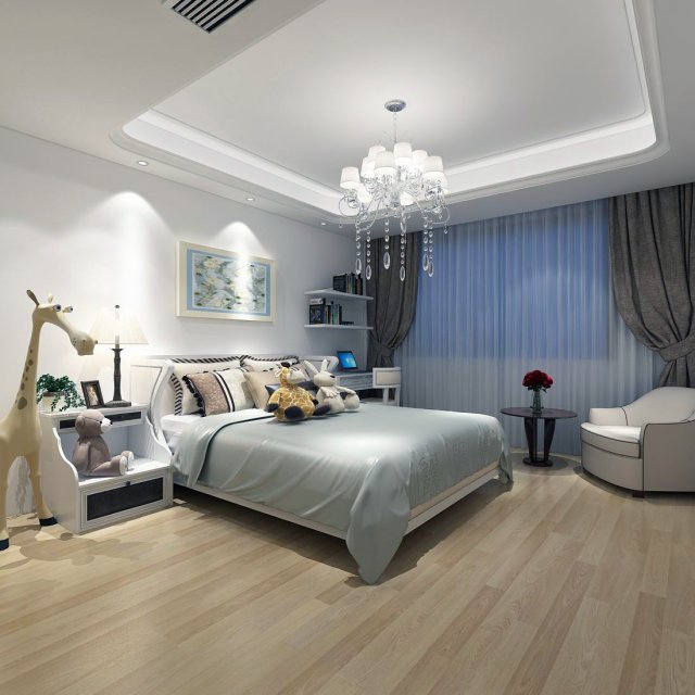 Beautifully stylish and luxurious bedrooms 39 3D Model