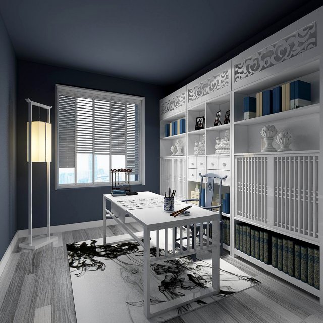 Family – Office – Study room -0185 3D Model