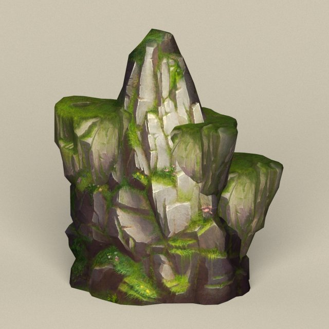Game Ready Stone Rock 14 3D Model
