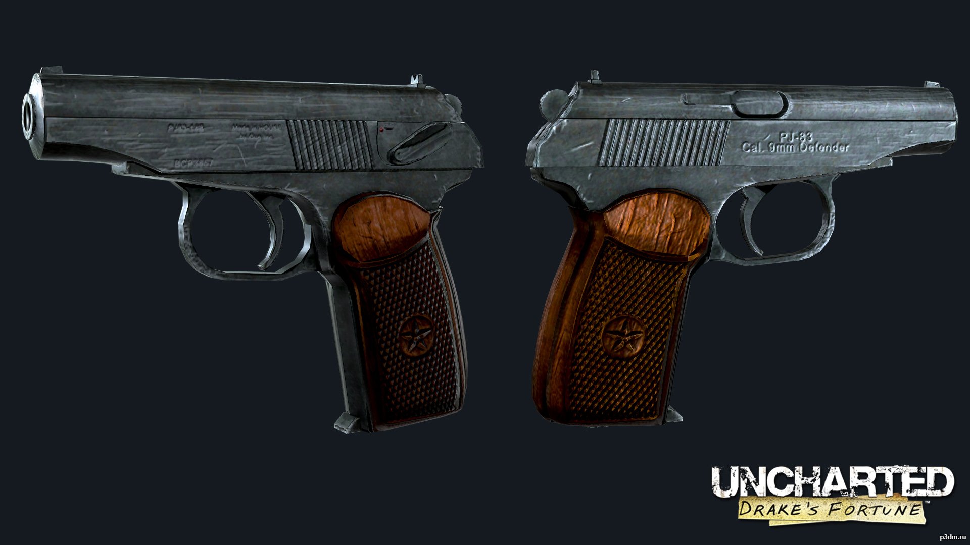 Uncharted Drake’s Fortune (9mm) 3D Model