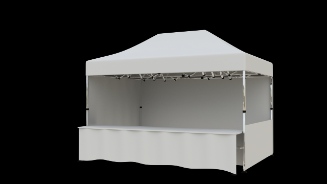 Marketing tent 45×3 m 3D Model
