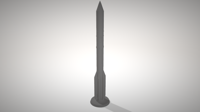 Proton-M rocket 3D Model