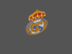 Real Madrid FC 3d Logo or Badge 3D Model