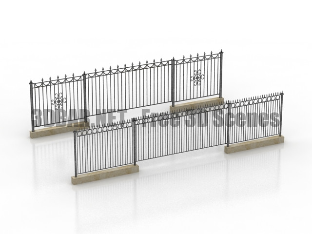 Forged fences 3D Collection