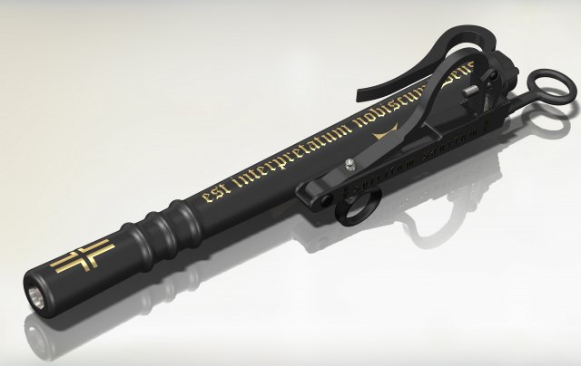 Medieval monk gun 3D Model
