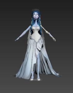 Emily from the movie the bride corpse 3D Model