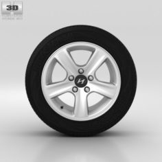 Hyundai i30 Wheel 15 inch 002 3D Model