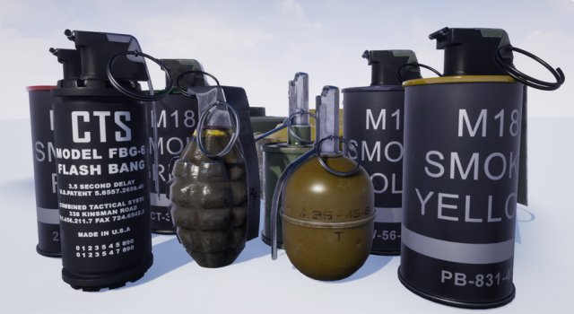 Grenade Pack 3D Model