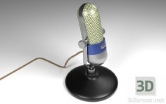 3D-Model 
Vintage microphone