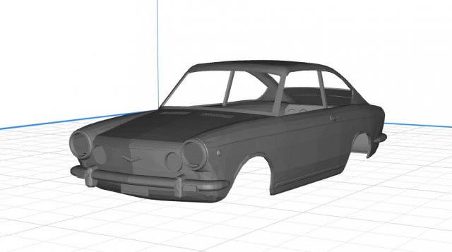 Seat – Fiat 850 Sport Body Car 3D Model