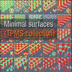 MINIMAL SURFACES (TPMS collection)						 Free 3D Model