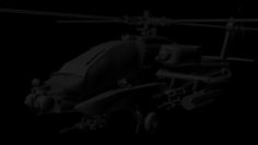 Impact helicopter Apache 3D Model