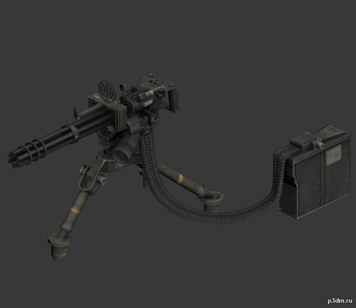 Gatling Gun 3D Model