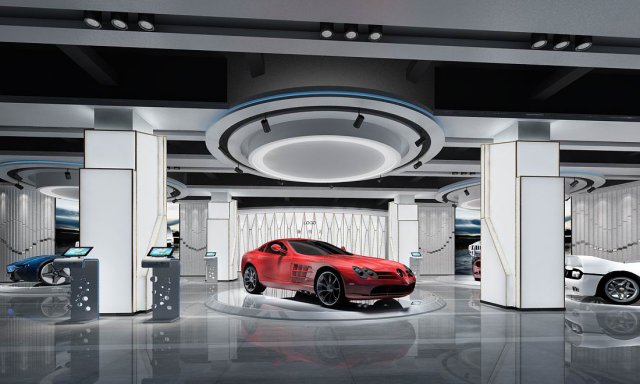 Business – Shop – Auto Showroom – 9453 3D Model
