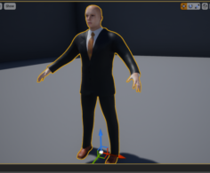 3D Man suit compatible with Unreal Engine – Royalty free Free 3D Model