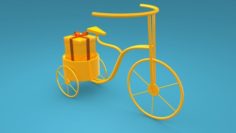 Tricycle for decoration 3D Model