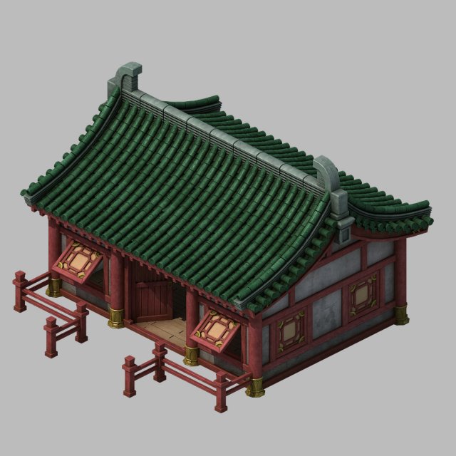 Building – Yan overlooking the house 03 3D Model