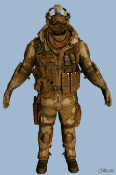 winter soldier-engineer 3D Model