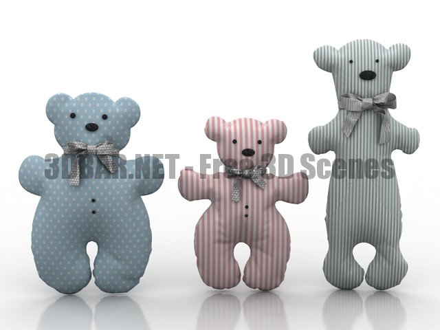 Toys bears 3D Collection