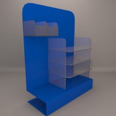 Product Display with Brochure Holder 3D Model