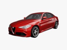 Alfa Romeo Giulia Quadrifoglio 2017 3D Model