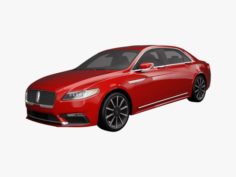 Lincoln Continental 2017 3D Model