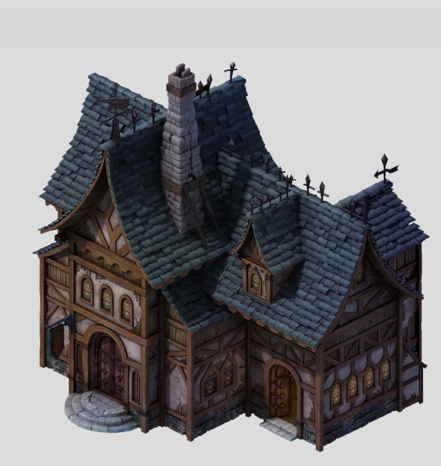 Small manor -1 3D Model