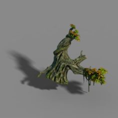 Small bamboo peak – dry tree head 01 3D Model