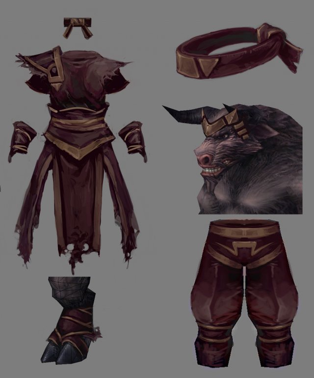 Cloth Set – Cow Magic 03 3D Model